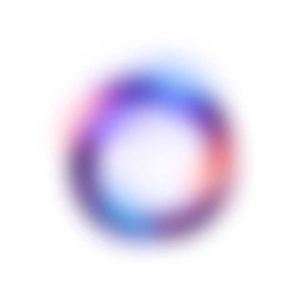 A blue and red sphere with a black background.